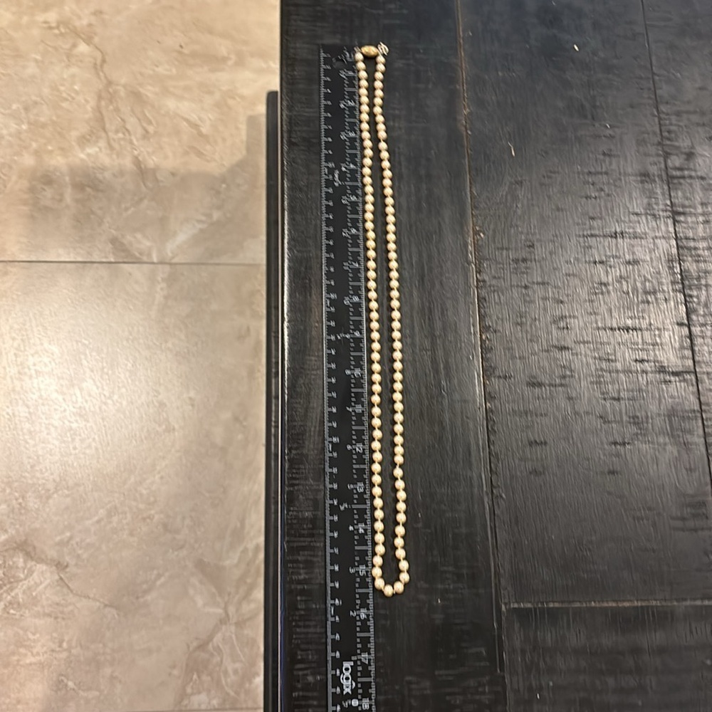 Vintage Danecraft Knotted Pearl Long Necklace Classy - Picture 5 of 6